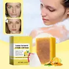 Lemon Brightening Turmeric Acid Soap Exfoliating Face / Body Soap Oil Skin Sa ζж