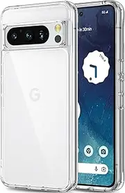 TR4U for Google Pixel 8 Pro Case Clear, [Anti-Yellowing] Clear Case, Bumper Hard Back Phone Case Cover, Anti-Scratch Clear Case for Google Pixel 8 Pro 6.7-Inch (2023)