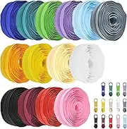 SHRJ 42 Yards 14Pcs Zippers by 5 Nylon Coil in Assorted Colors with 112 Zipper Sliders Pull Head for DIY Tailor Sewing Crafts Supplies, 14 Color