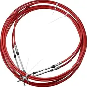 Motoforti 2pcs 16ft 5 Meter 197 Inch Marine Type 3300 / 33C Throttle Shift Remote Control Box Cable for Yamaha Outboard Engine Boat Motor Steering System Red