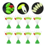 10pcs Fishing Float Fluorescence Bobbers for Angling Positioning