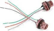 Socket Harness Plug for 7440 7441 7443 7444 T20 992A Bulbs, 2pcs Easy Installation Suitable for Brake Lights Running Light Lamp Holder Bulb