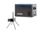 Adventure Kings 60L Stayzcool Fridge Freezer + Premium Camping Oven Stove BBQ