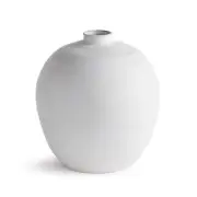 Andorra White Pot Vase 13.75"