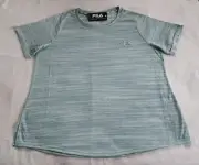 Fila Bella Ladies Mint Marle Belle Flow Short Sleeve T Shirt Plus Size 26 New