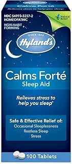 Hyland's Naturals Calms Forte Sleep Aid Tablets, Multi, Unflavored, 100 Count