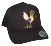 EL GALLO GIRO HAT MESH TRUCKER BLACK SNAP BACK ADJUSTABLE NEW