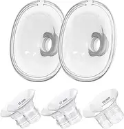 Flange Inserts 15/17/19mm 6PCS, 24mm Flange Compatible with Lansinoh Discreet Duo Nuliie S32 Series Wearable Breast Pump Replacement Parts/Accessories