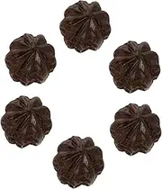 Beavorty 6Pcs Massage Balls Ergonomic Handheld Massage Balls for Relaxation and Dark Brown Color for Hand Exercise and Acupressure Therapy