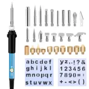 Wood Burning Kit Pyrography Pen Embossing Carving Soldering Iron Welding Set 60W