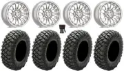 Valor V14 15" Wheels Machined 32" Crawler XG Tires Commander Maverick