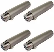 (4) Procraft PC-ADT049 3 Pin Female to 5 Pin Male Adapter XLR DMX Lighting App.