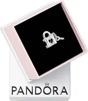 Pandora Moments Padlock and key sterling silver charms