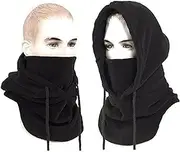 WOULDWIN Fleece Warm Balaclava Face Mask Hat Winter Windproof Beanie Outdoor Sports Motorcycle Running Cycling Ski Scarf for Men and Women