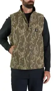 Carhartt Rugged Flex Duck Sherpa Lined Rain Defender Loose Camo Vest!!(XXL)