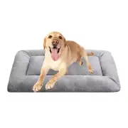 Plush Washable Dog Bed Ultra Soft Dog Crate Mat Kennel Pad Anti-Slip Pet Sleepin