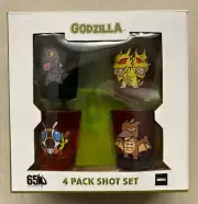 Godzilla 4 Pack Shot Glass Set - Mothra King Ghidorah Rodan