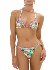 Camilla Triangle Bikini Top & Side Tie Bikini Bottom Set