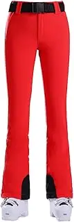 [GSOU SNOW] Womens Ski Pants Snow Snowboard Slim Pants Insulated Waterproof Windproof Winter Outdoor Hiking