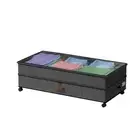 Double Layer Clear Lids Under Bed Storage Box Storage Rack Clothes Toys Shoes