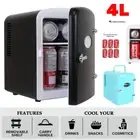 4L Capacity Mini Fridge Home 12V Portable Mini Fridge for Drinks Bar Beauty Car