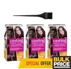 L'Oreal Casting Creme Gloss 500 Light Brown Hair Color 3-Pack Ammonia Free
