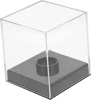 VANZACK Acrylic Baseball Display Case Clear Showcasing Box for Collectibles Baseball Holder for Home Office Present Easy to Clean Space Saving Design