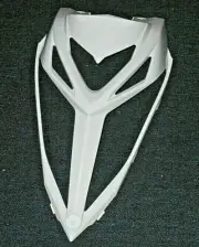 YAMAHA RAPTOR 700 WHITE FRONT FENDER VENTED NOSE HOOD, RADIATOR COVER 13-24