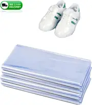 100-Pack 11x18 Shoe Shrink Wrap Bags for Sneakers Storage Heat Seal Dustproof