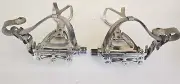 Campagnolo Victory Road Pedals, Campy Toe Clips and Straps, VGC