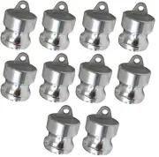 (10 Pack) 1/2" Type DP Aluminum Camlock | Male Dust Plug