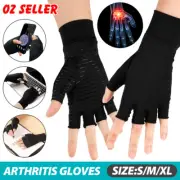 Arthritis Gloves Compression Copper Hand Wrist Support Brace Finger Pain Relief