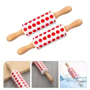 2 Pcs Adjustable Rolling Pin Children's Pizza Roller Rollers