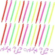 NOLITOY 26pcs Spiral Hair Perm Rods Flexible Curling Tools for Women for Long Hair Styling Durable Easy to Use for Home Salon