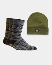 Hard Yakka Beanie &amp; Sock Bundle - Camo