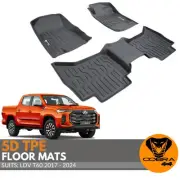 5D TPE Floor Mats Liner suits LDV T60 2017-2024 Carpet Plastic Rubber Mat T90