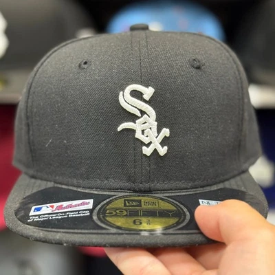 New Era Chicago White Sox Black/White Youth 59FIFTY Fitted Hat