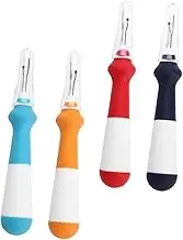 STOBOK Stainless Steel Seam Rippers 4 Pack Thread Cutting Tools for Embroidery Sewing Removers Home Use