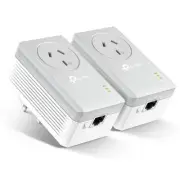TP-Link TL-PA4010P KIT AV600 Powerline Kit with AC Pass-Through [TL-PA4010PKIT]