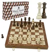 Wooden Chess Set for Kids and Adults – 18 inch Staunton Chess Set - Large