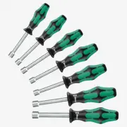 Wera 345230 Kraftform Plus Hollow Shaft Nut Driver Set, SAE