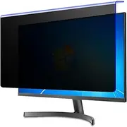 Desktop Computer Privacy Screen, Hanging Privacy Screen Protector, Anti-Blue Light Eye Protection, Anti-Peeping Film Monitor, Anti Scratch Anti Spy, Removable 60 Degree Screen Filter 24in/547 * 320mm