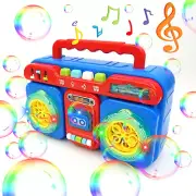 Bubble Machine, Portable Automatic Bubble Machine for Kids, 5000+ Bubbles/Min，Bu