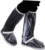 VALICLUD Elastic Top Lightweight Rain Boots Non-slip Twill Sole Waterproof Snow Boots for Women Men Reflective Belt