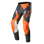 Alpinestars Supertech Motocross Pants, black-white-orange, Size 30 for Men Black White Orange