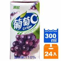 在飛比找樂天市場購物網優惠-黑松 葡萄C 維他命C果汁飲料 300ml (24入)/箱【