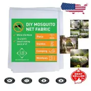 Lightweight 10x20 FT Transparent Mosquito Net Fabric - Reusable Garden Cover