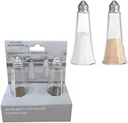 [2PACK] LYLAC GLASS SALT & PEPPER 2PCS SET 60ML DIA 4XH11CM