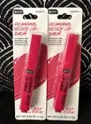 2pk B PURE MAGENTA RED PLUMPING GLOSSY LIP BALM STRAWBERRY GRAPE SEED EXTRACT