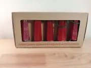 Crate And Barrel Red Metal String Lights 10 Lights 28 ft. New In Box